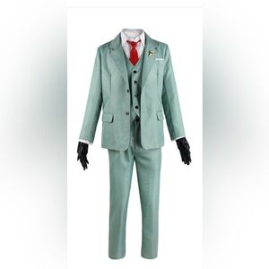 Anime spy family loid forger Lloyd costume cosplay suit accessories kids or men